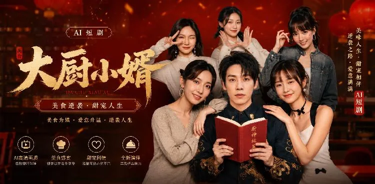 大廚小婿 廚房後與女主肢體糾纏情慾升溫 家庭曖昧戲碼 ai短劇 ai成人 都市家庭隱秘激情故事讓人心癢難耐